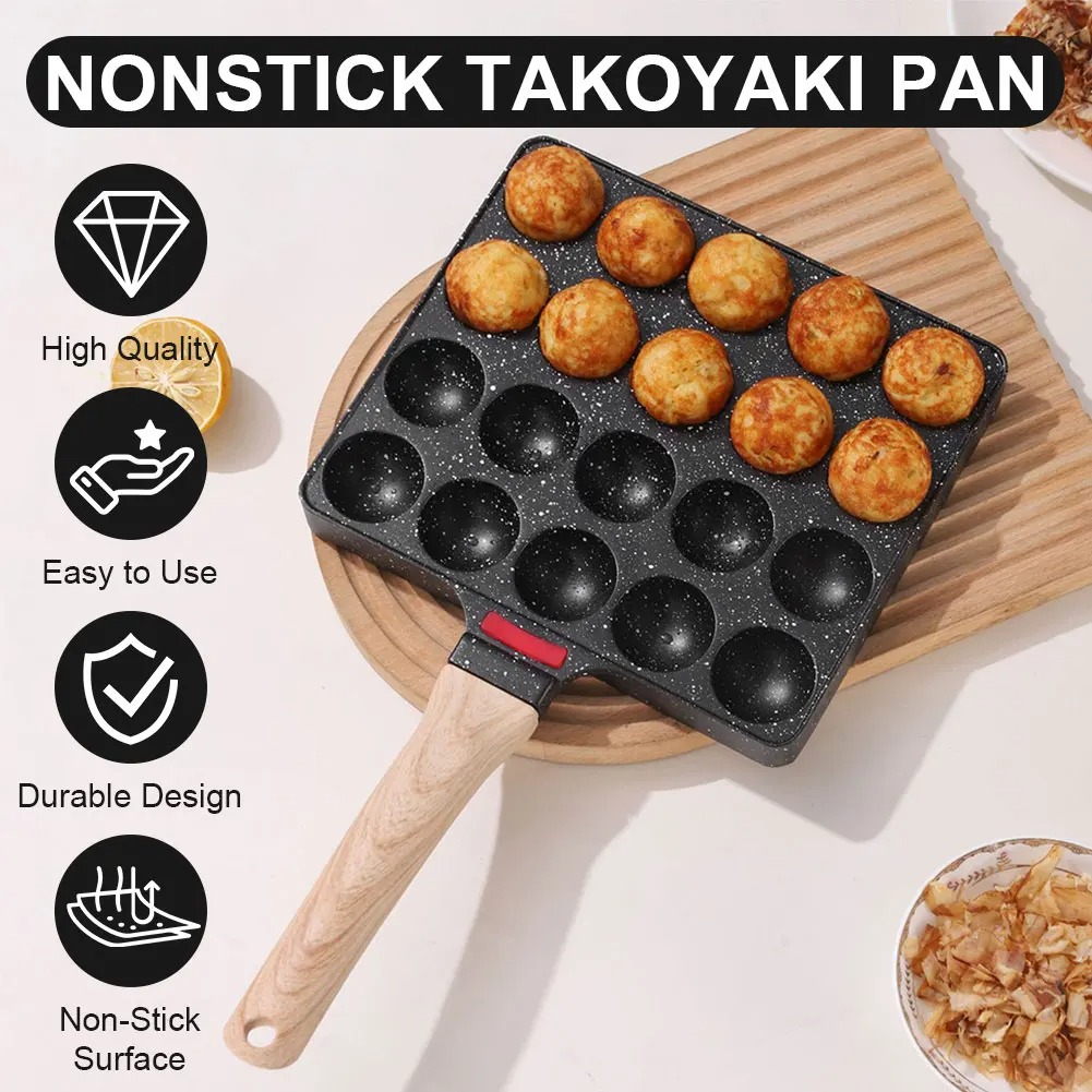Takoyaki Grill Plate - مقلاة تاكوياكي بـ 20 قالب، صانعة