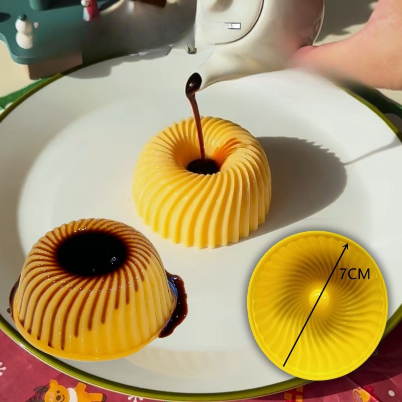 Donut Mold Silicone - سيليكون Crème Brünlée كب كيك الكعك