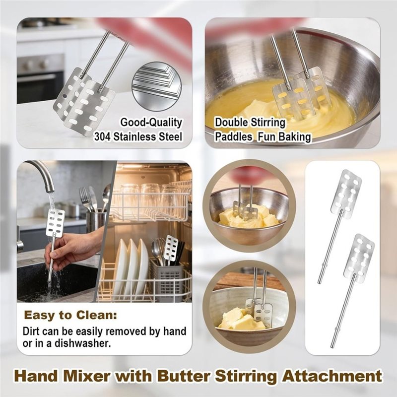 طقم استبدال (قطعتان) لخلاط الي - مراجعة Kitchenaid Mixer Hand Mixer وسعره