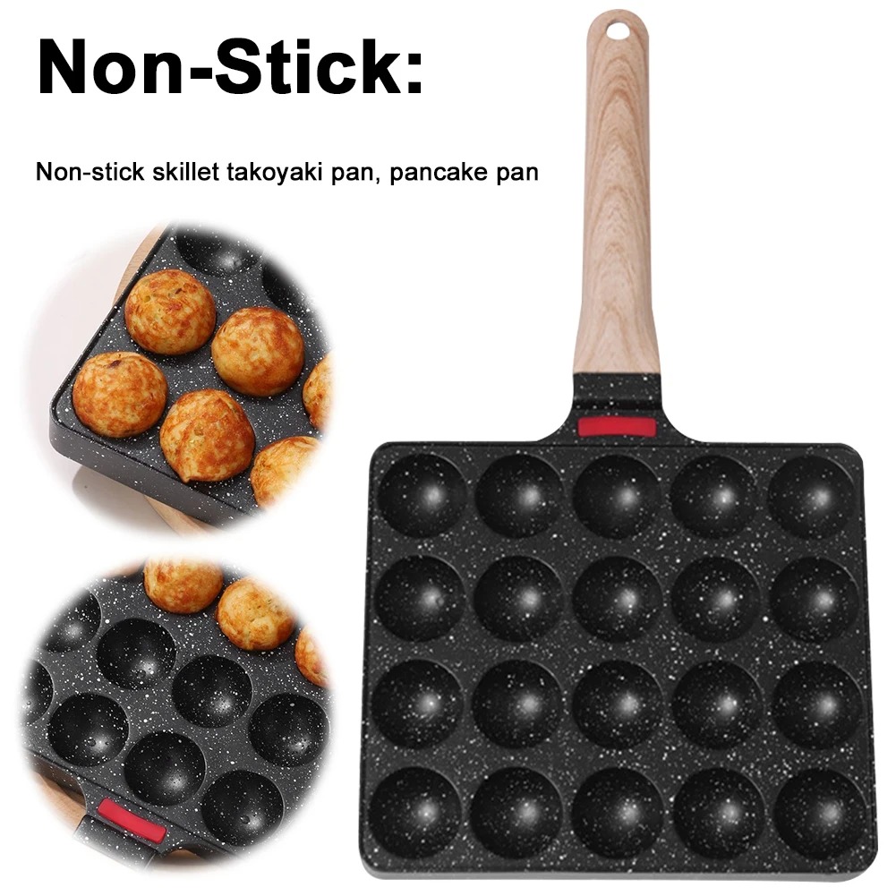 مقلاة تاكوياكي بـ 20 قالب، صان - مراجعة Takoyaki Grill Plate وسعره