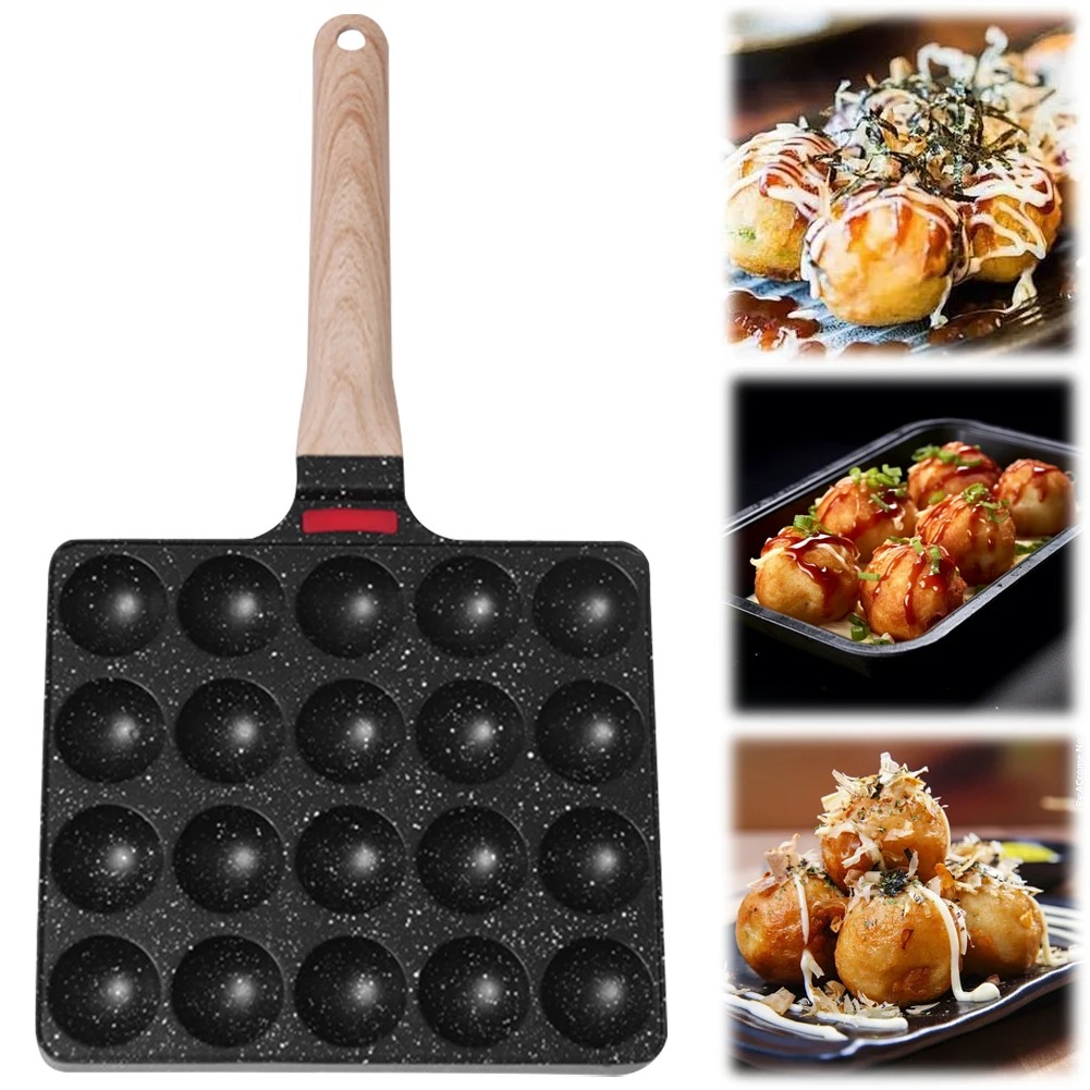 مقلاة تاكوياكي بـ 20 قالب، صان - مراجعة Takoyaki Grill Plate وسعره