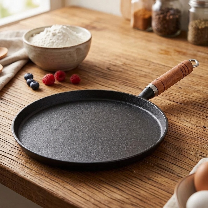 مقلاة من الحديد الزهر مقاس 20/ - مراجعة Cast Iron Corn وسعره