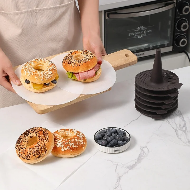 6 قطعة قالب الخبز الخبز دونات  - مراجعة Donut Mold Silicone وسعره