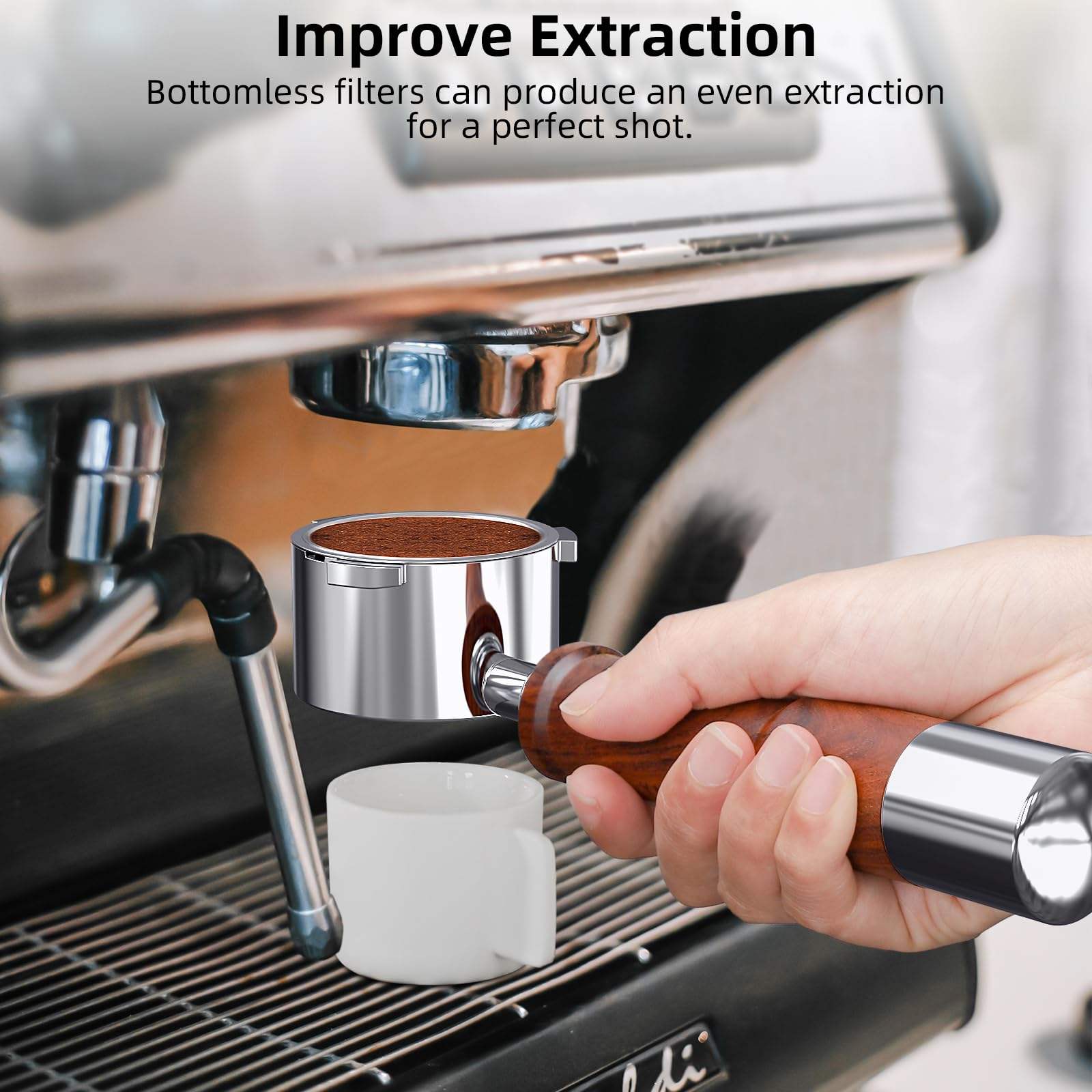 حامل فلتر إسبريسو بدون قاع 51  - مراجعة Delonghi Espresso Ecp3420 وسعره