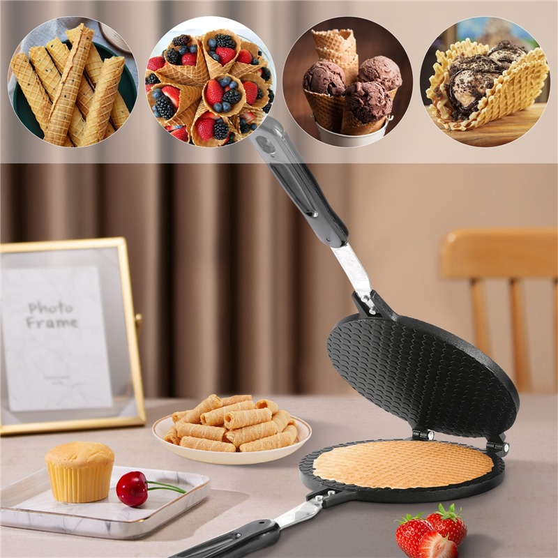 22 سینٹی میٹر نان اسٹک ایگ رول - مراجعة Waffle Cone Maker وسعره